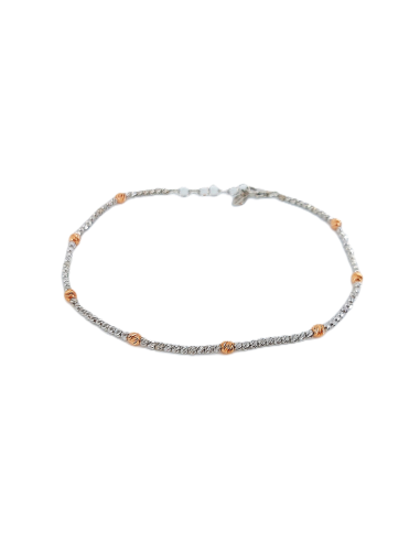 Bracciale Oro Bianco Rosa Slash " Diamantato "...