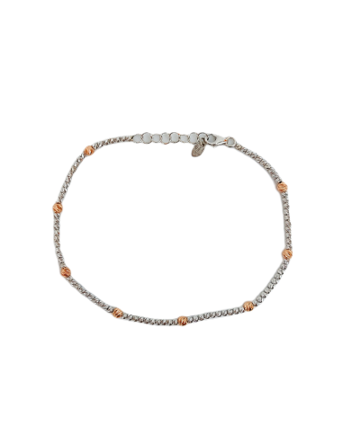 Bracciale Oro Bianco Rosa Slash " Diamantato "...