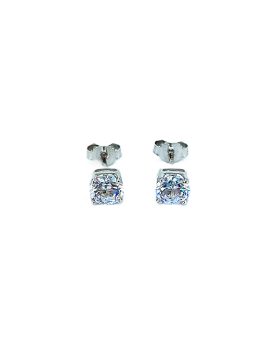 Orecchini Oro Bianco Punto Luce Griffe 6 +...